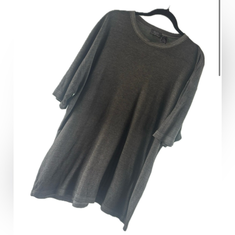 Crazy Horse by Claiborne Collections Dark Green Slightly Sheer Tee XL – EUC